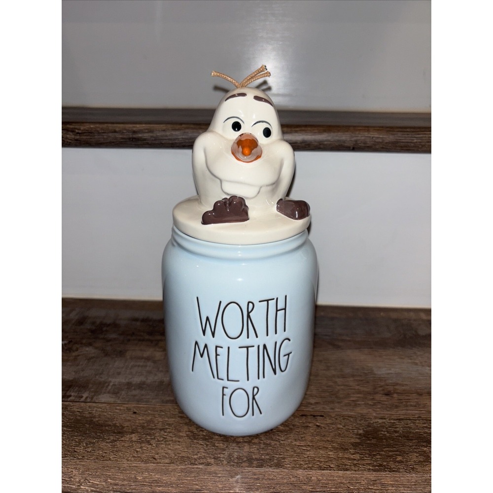 Rae Dunn WORTH MELTING FOR Disney Frozen Olaf Canister With Lid